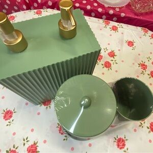 Target Green and Gold Bath Storage Set